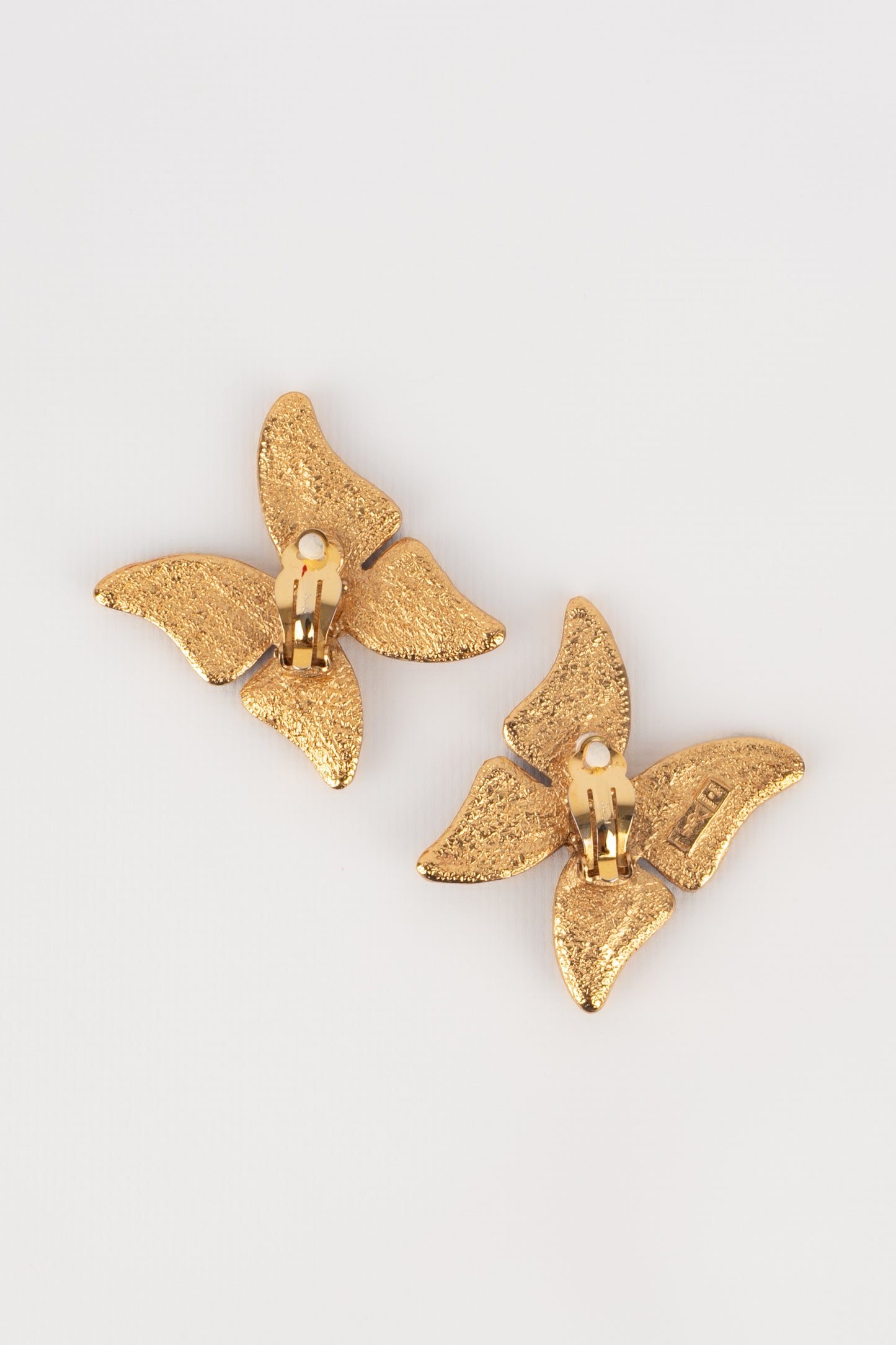 Boucles d'oreilles papillon Yves Saint Laurent