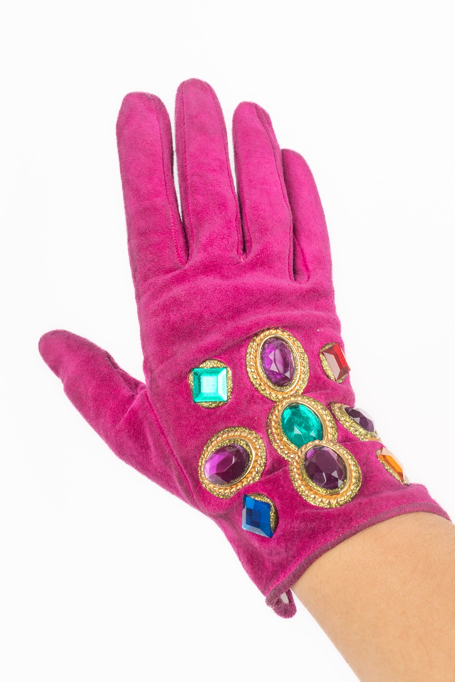 Gants roses Christian Lacroix