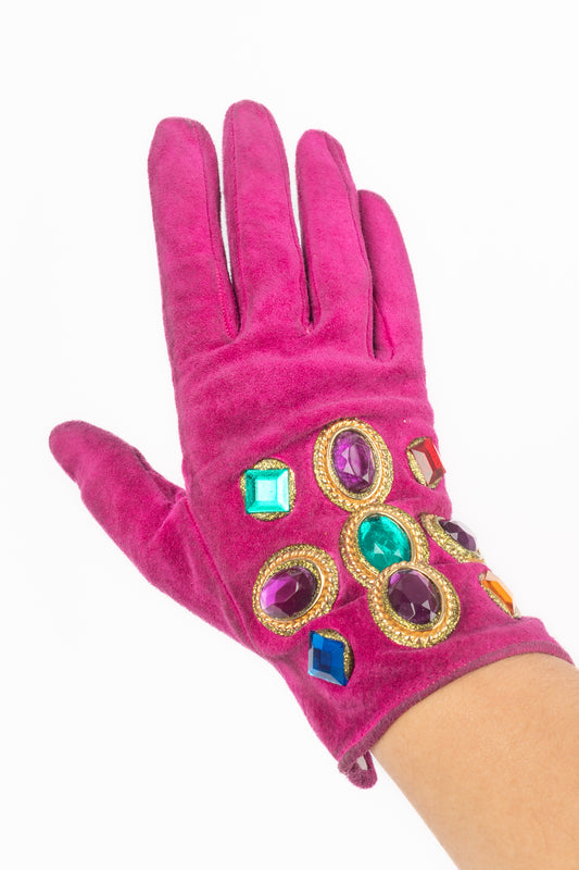 Gants roses Christian Lacroix