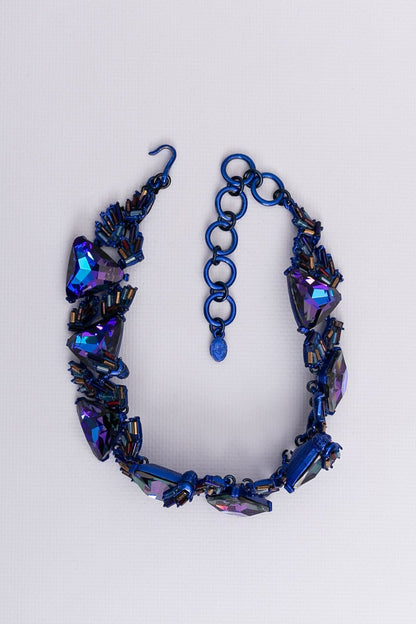 Collier bleu Christian Lacroix