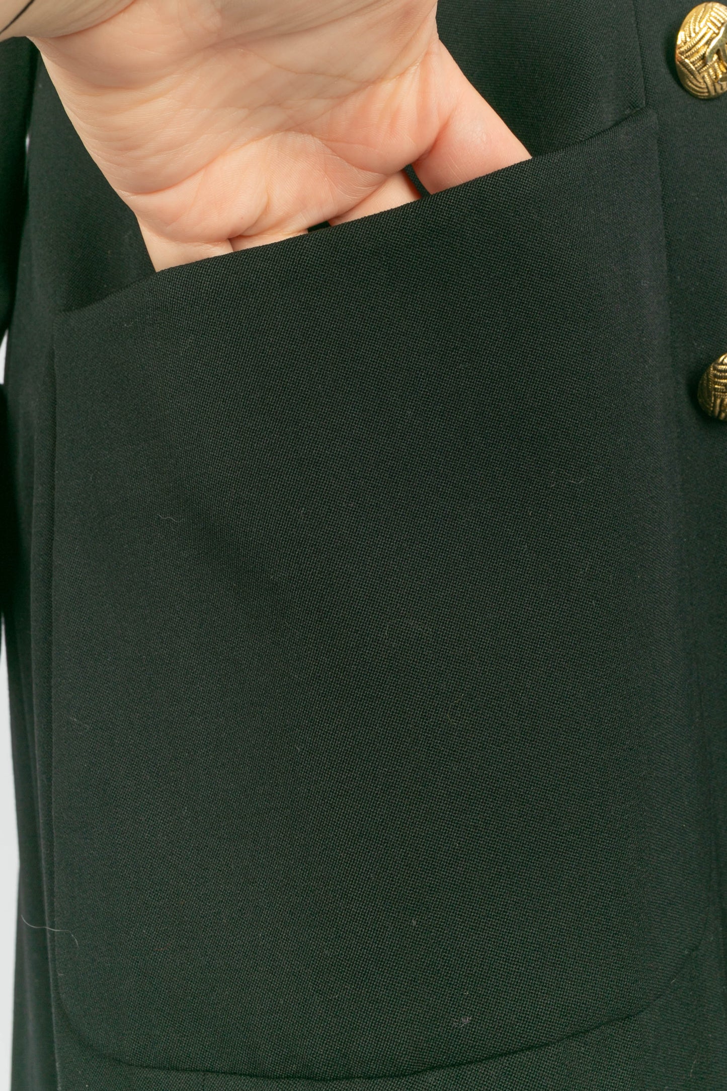 Veste noire Chanel 1990's