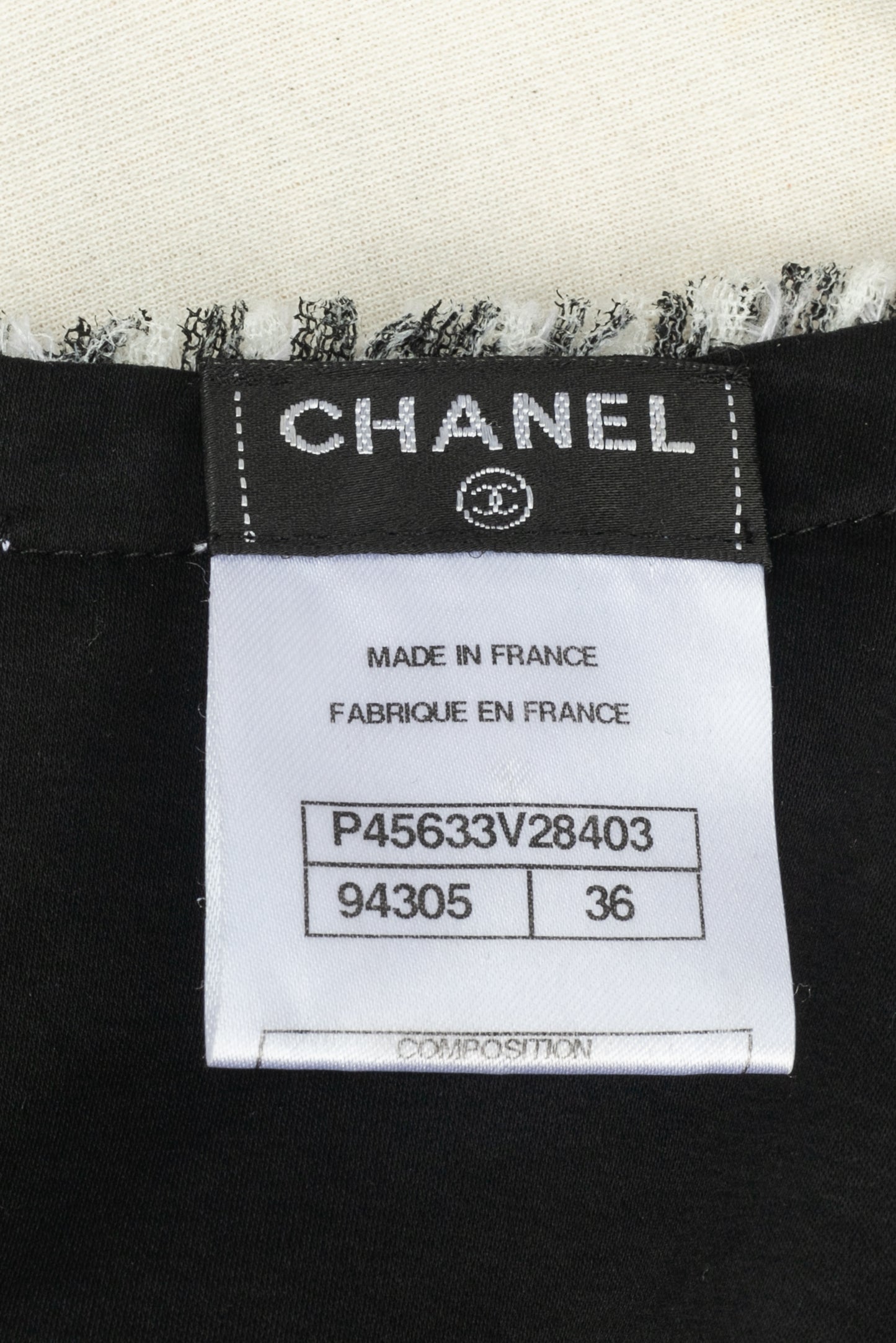 Haut noir Chanel 2010's