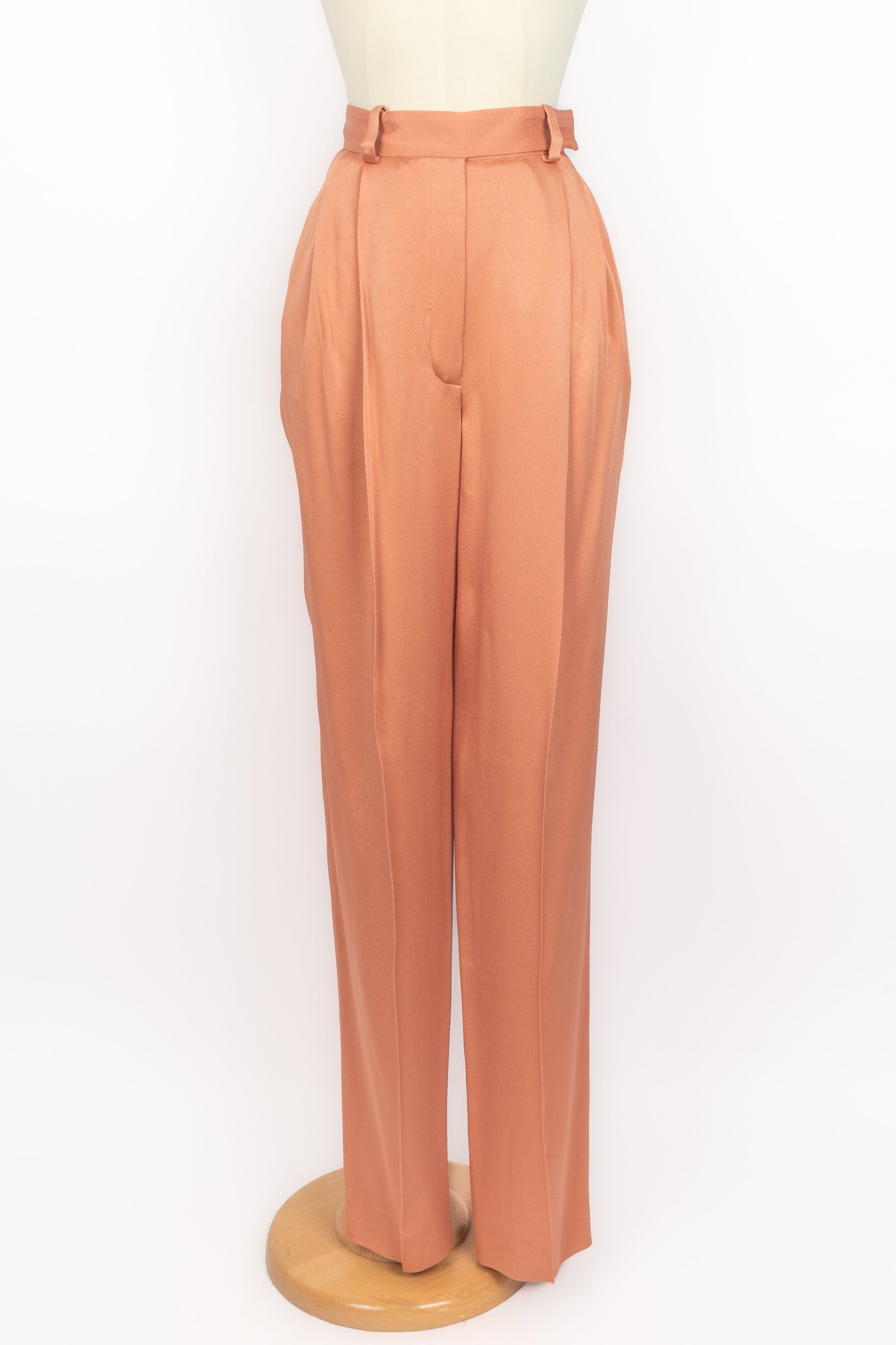 Pantalon en satin Lanvin