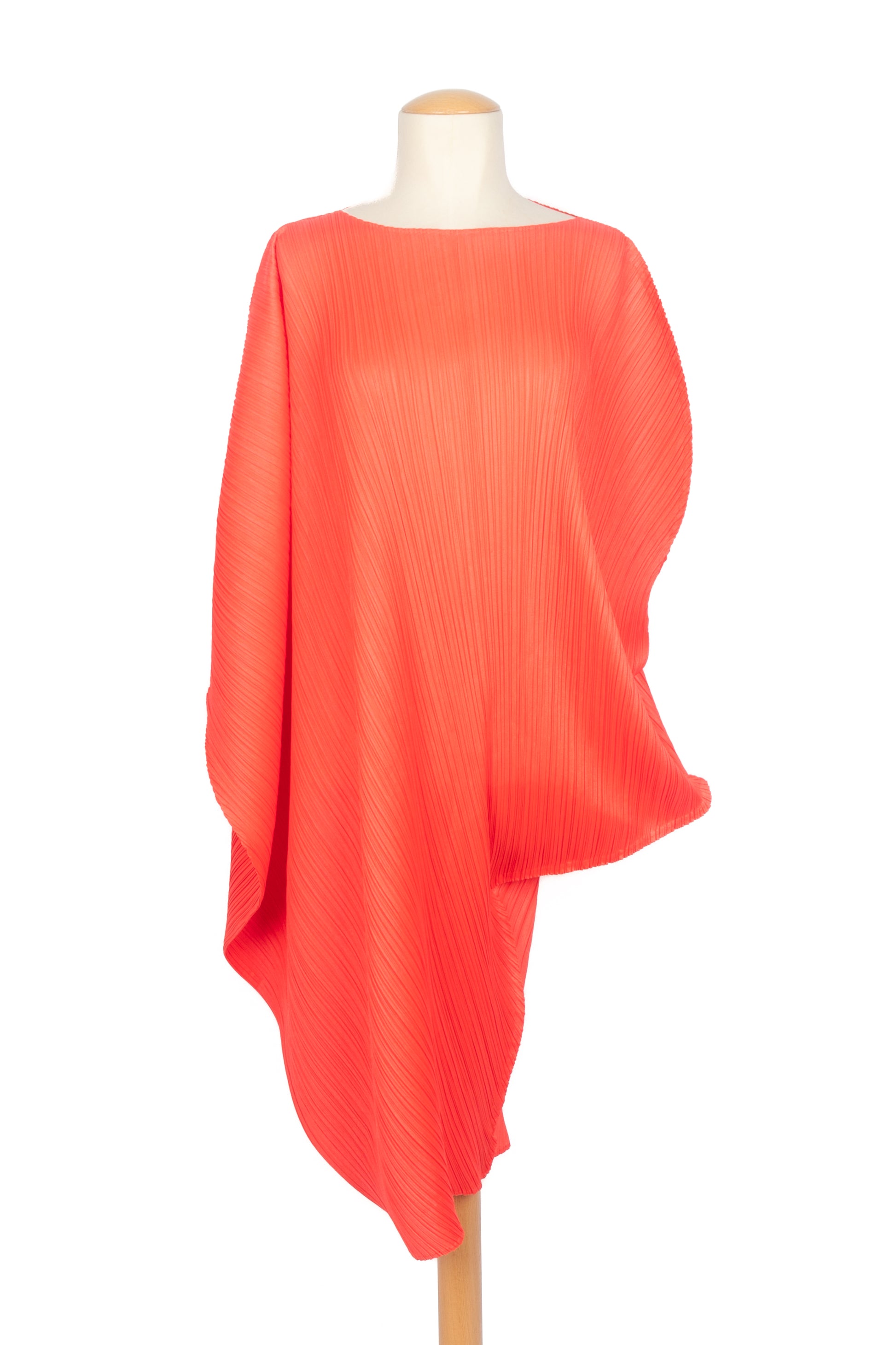 Robe orange Pleats Please Issey Myiake