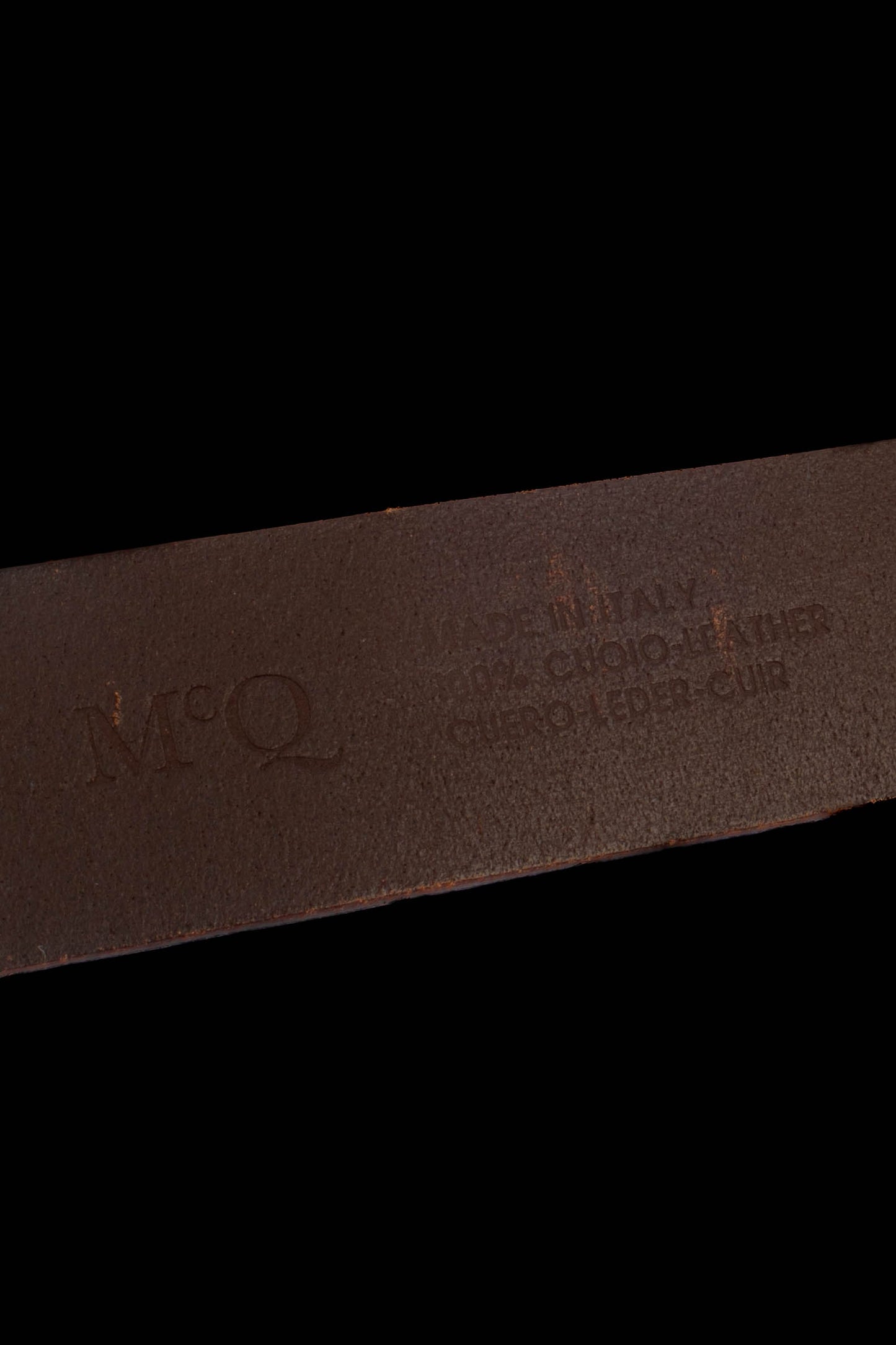 Ceinture en cuir Alexander McQueen