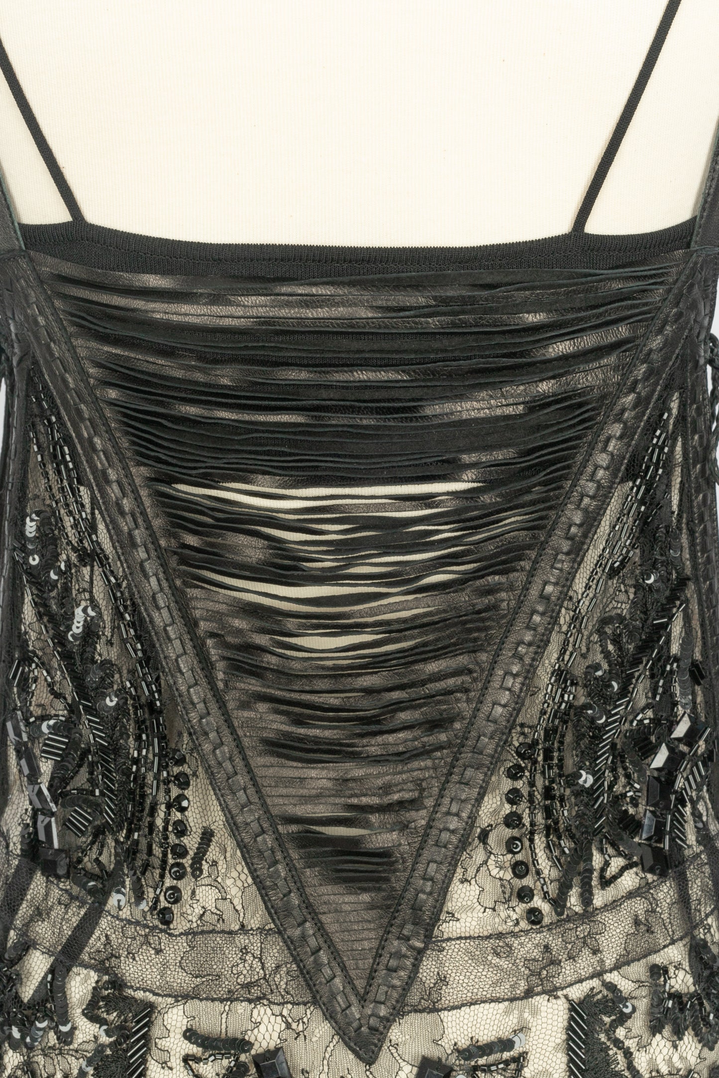 Robe noire Roberto Cavalli Printemps 2012