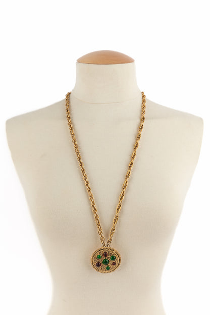 Collier pendentif Chanel 1984