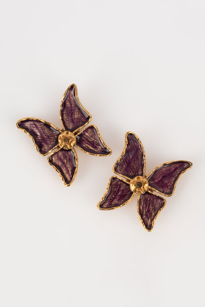 Boucles d'oreilles papillon Yves Saint Laurent