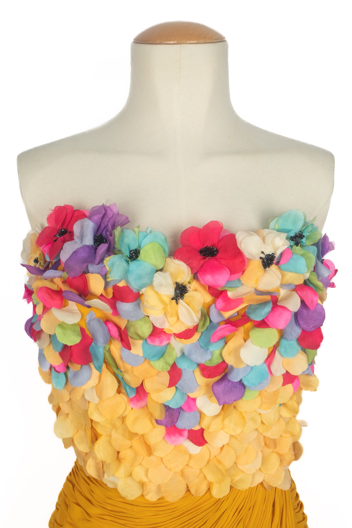 Robe fleuri Jean-Louis Scherrer Haute Couture