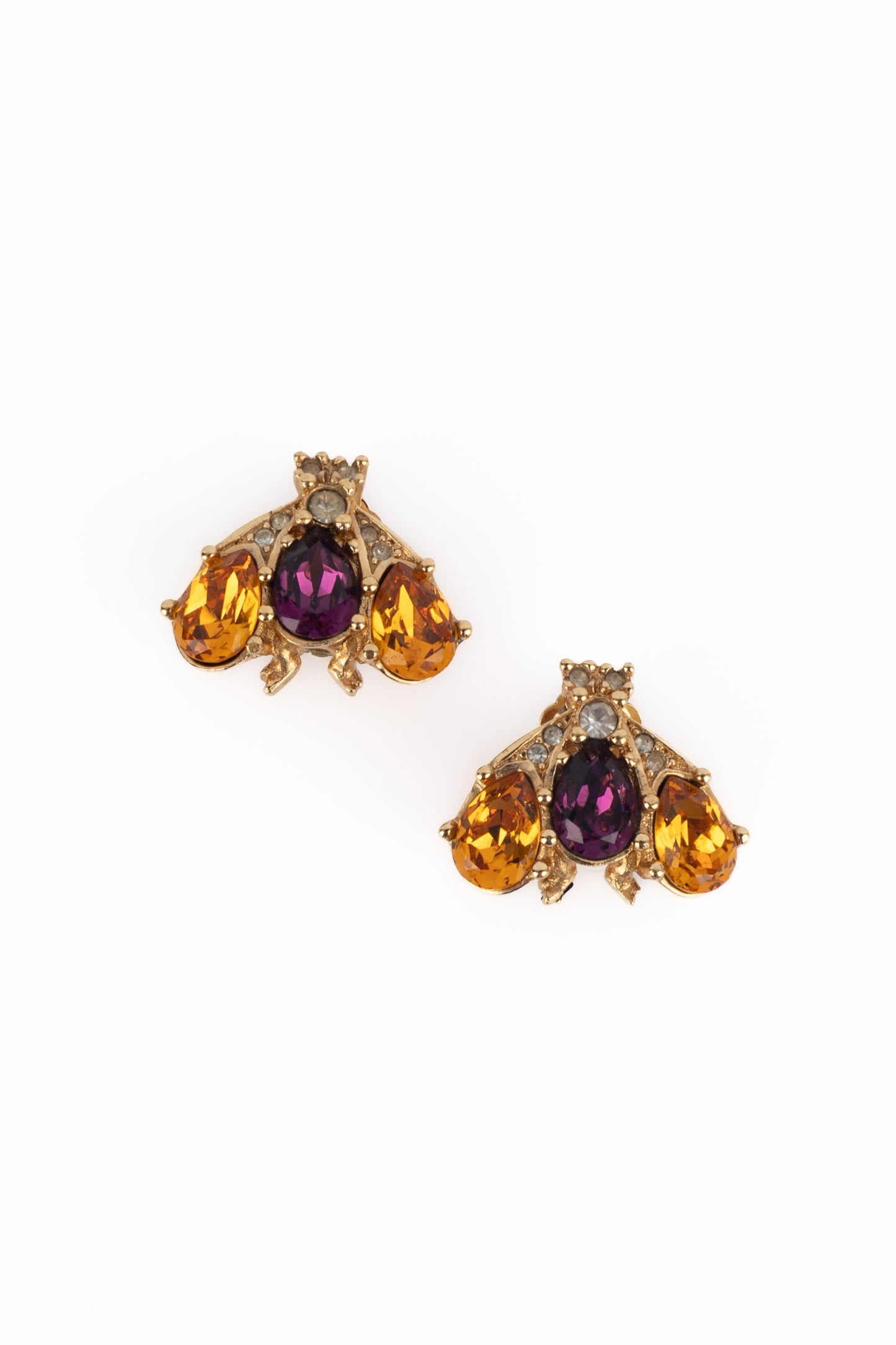 Boucles d'oreilles abeilles Dior 