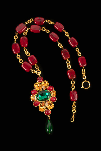 Collier pendentif Chanel 1990's
