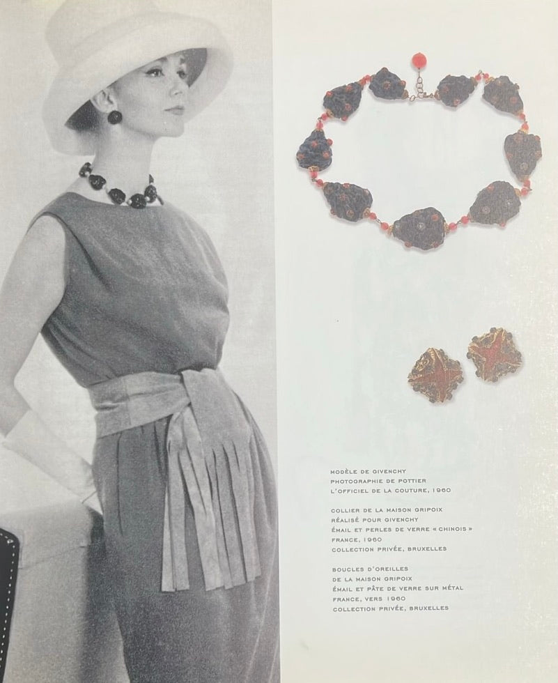 Collier Givenchy par la maison Gripoix 1960