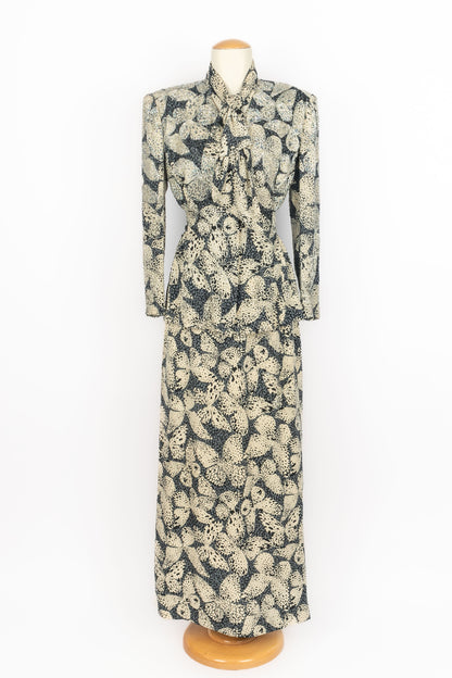 Ensemble en soie Hanae Mori Haute Couture 1985's