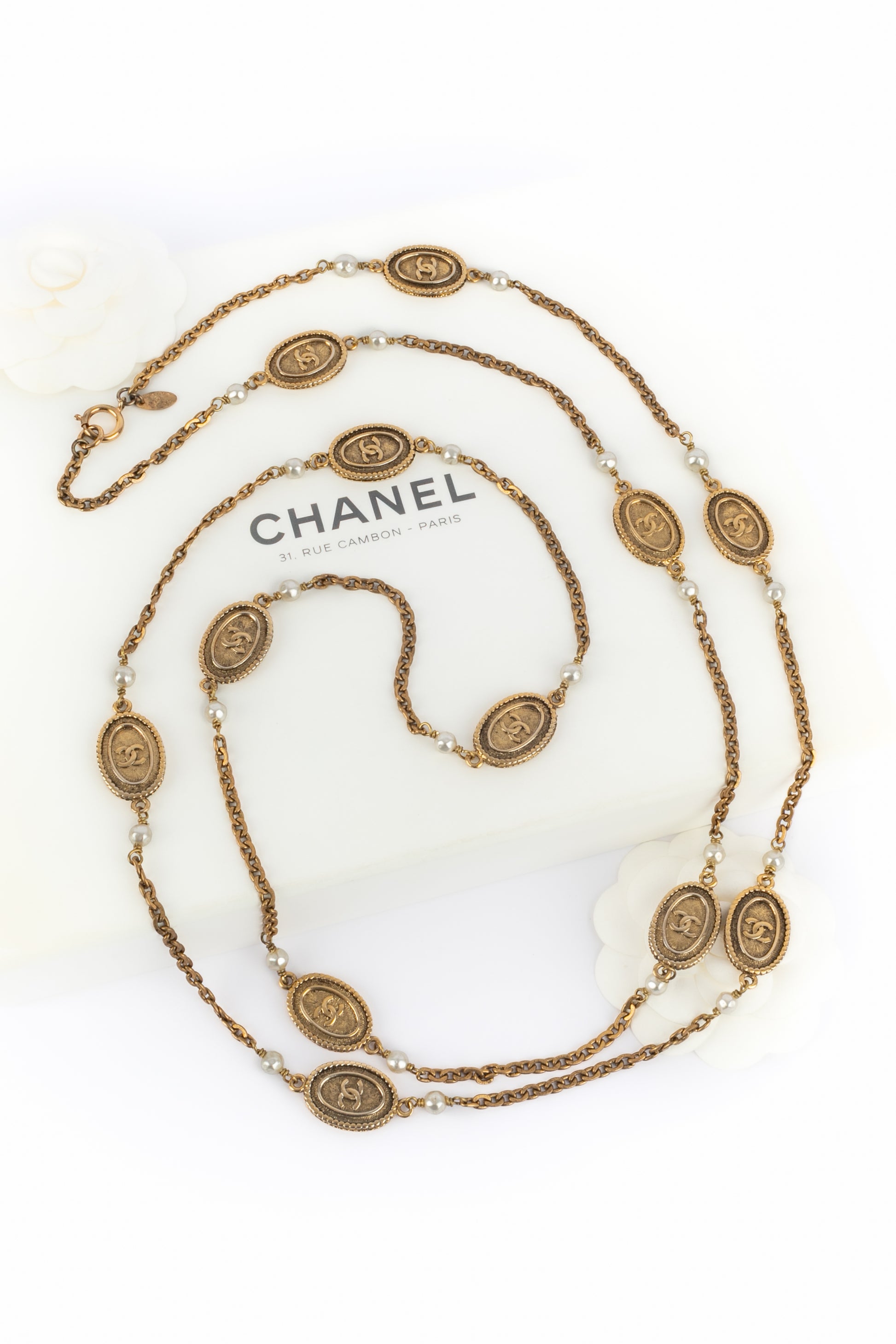 Collier sautoir Chanel 1985's