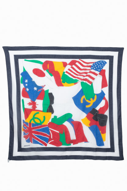 Foulard "Drapeaux" Chanel 