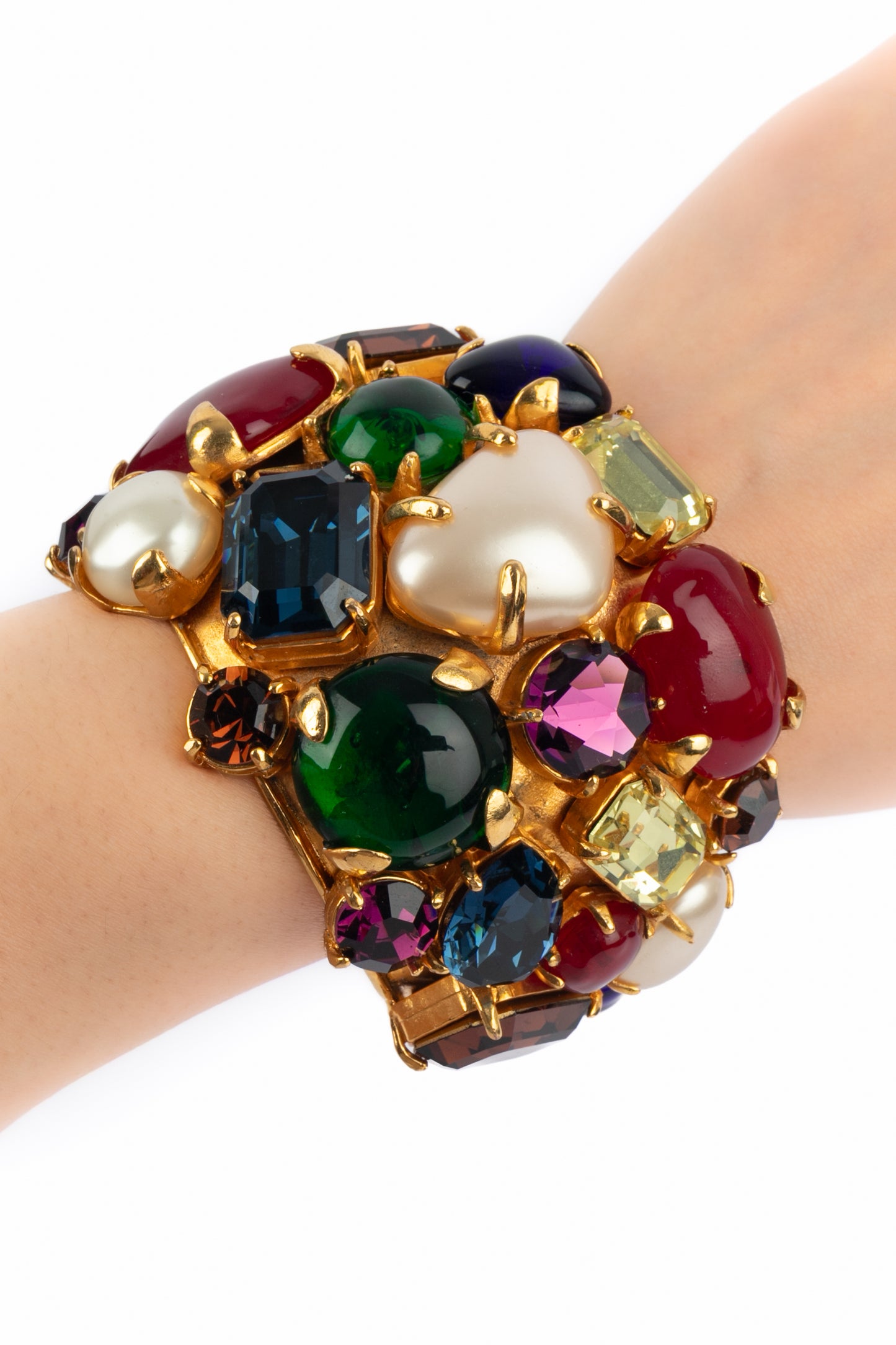 Bracelet manchette Chanel 1990's