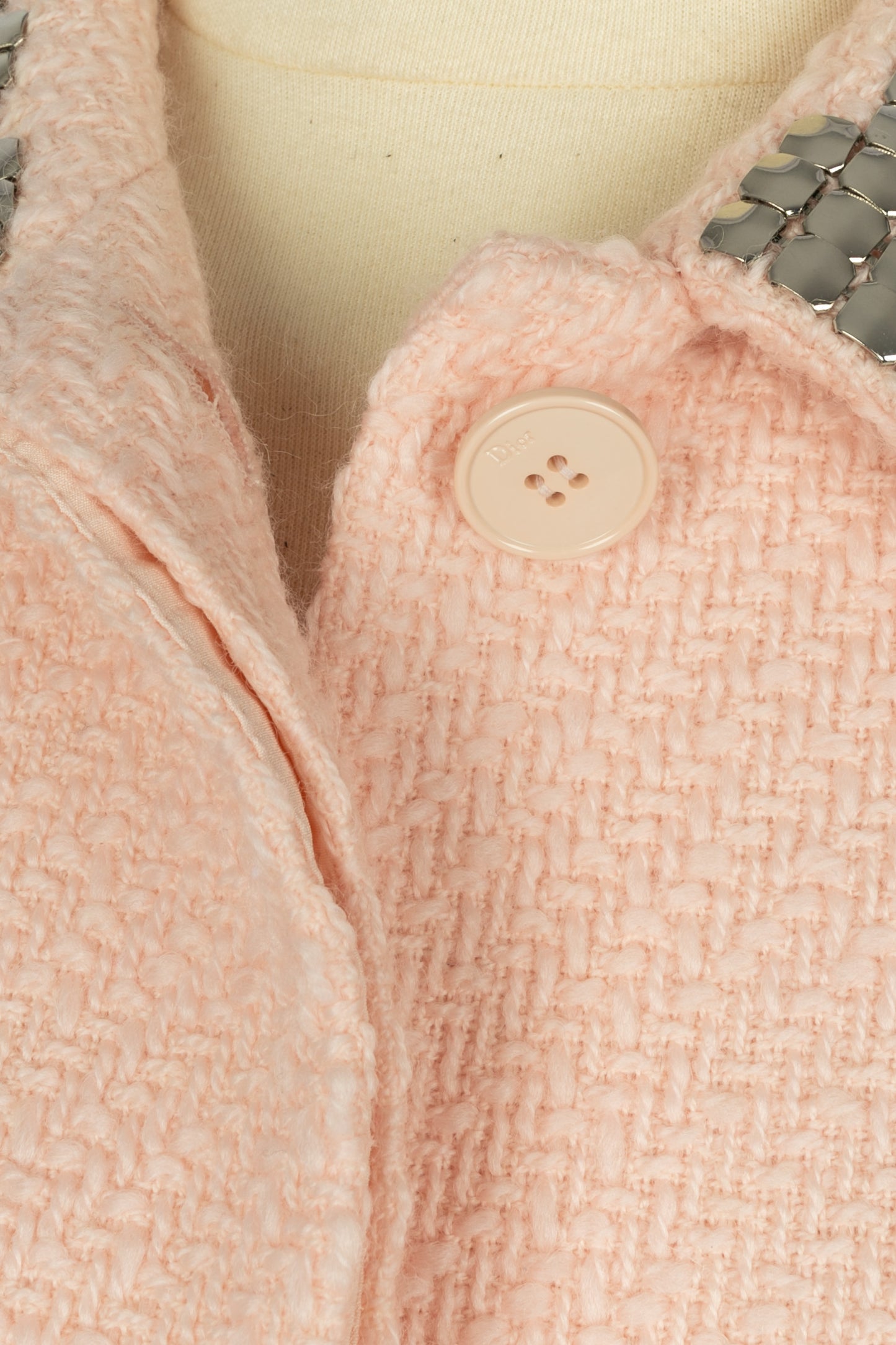 Manteau en laine rose Dior 