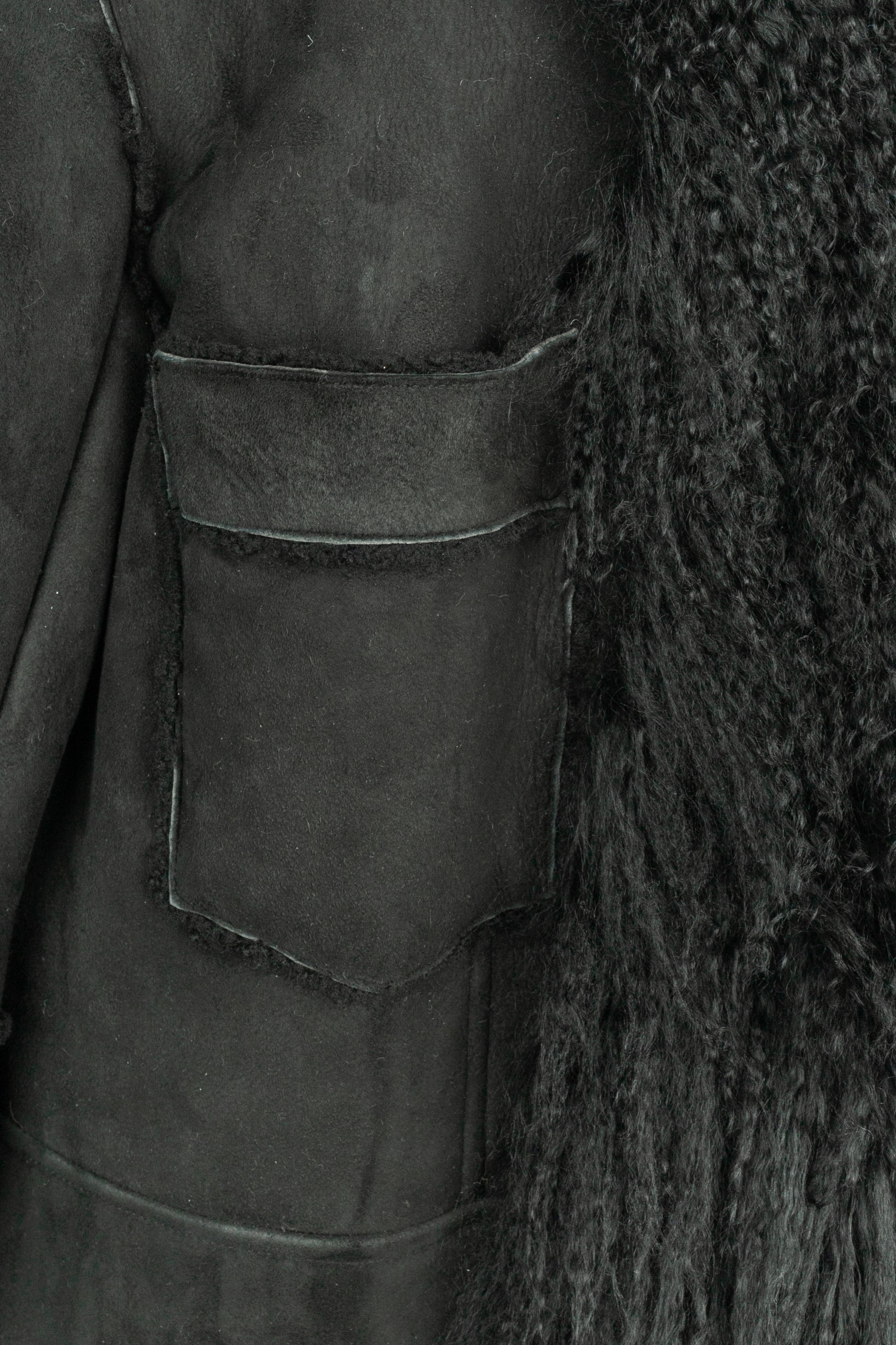 Manteau en cuir John Galliano 