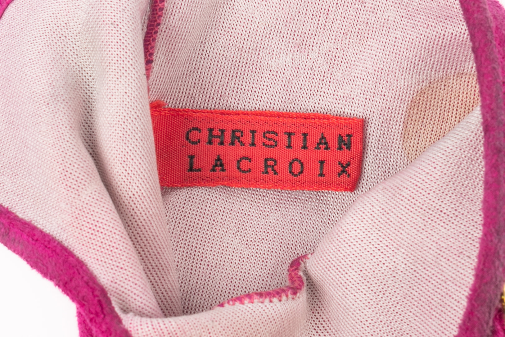 Gants roses Christian Lacroix