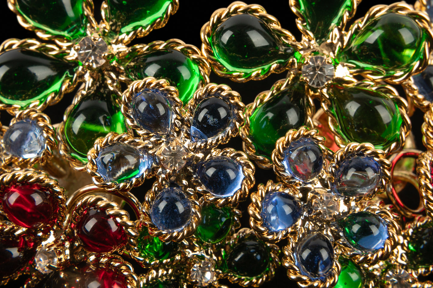 Boucles d'oreilles fleurs Augustine