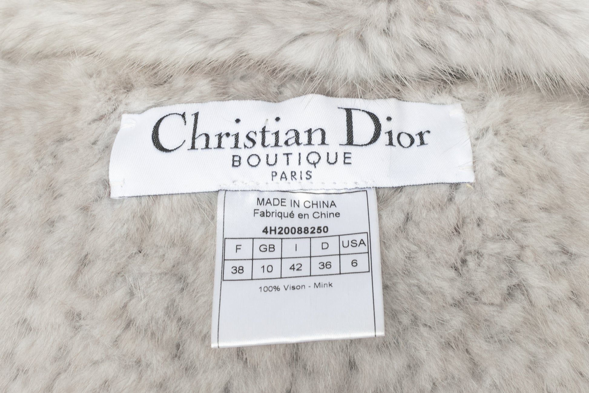 Veste en vison Dior Automne 2004