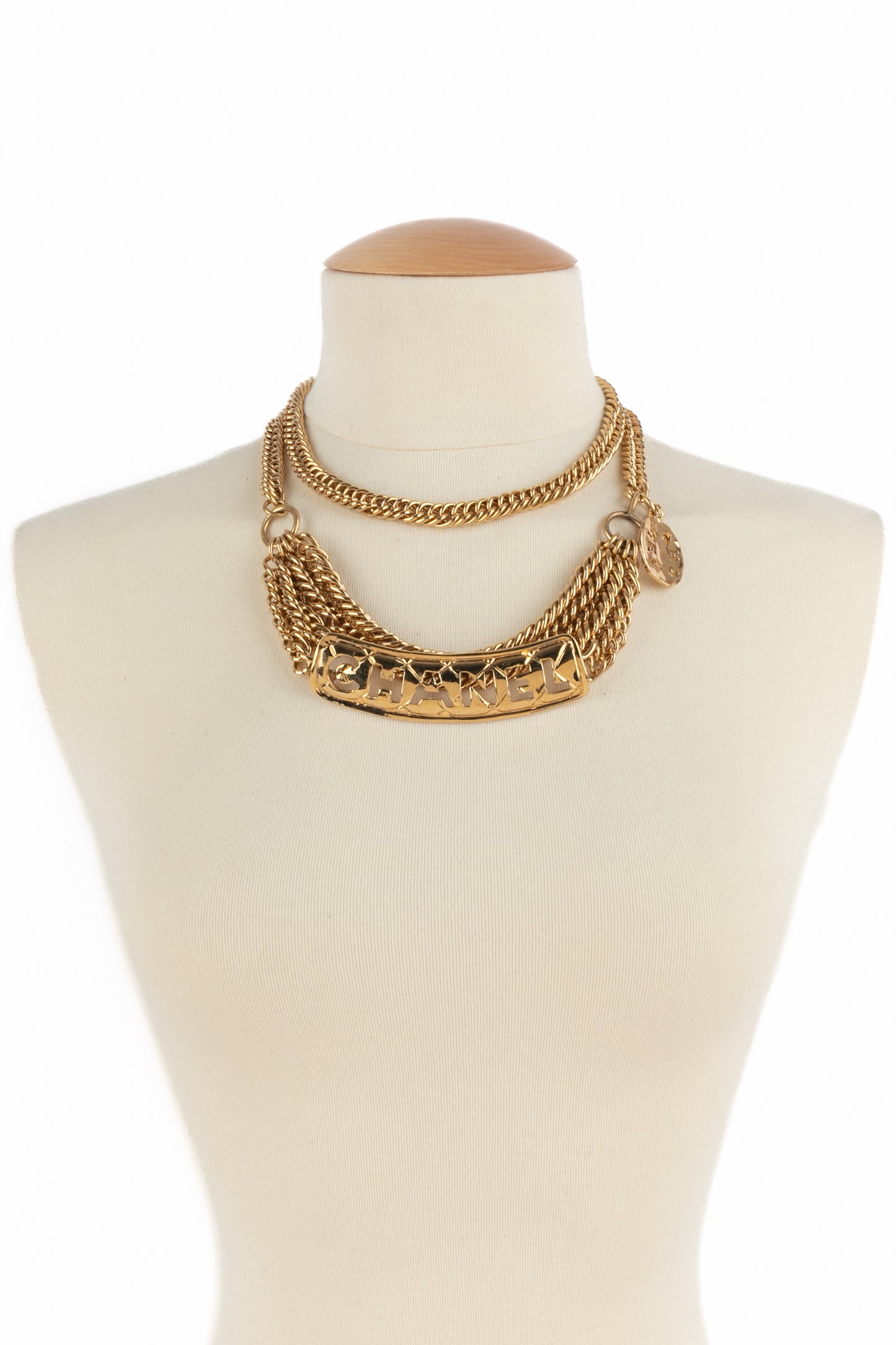 Ceinture dorée Chanel 1980's