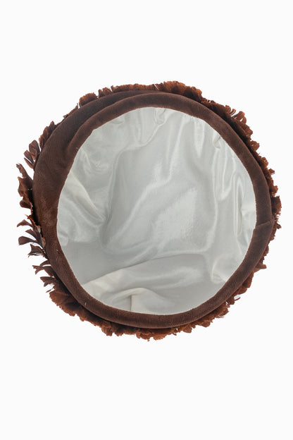 Chapeau vintage en plumes