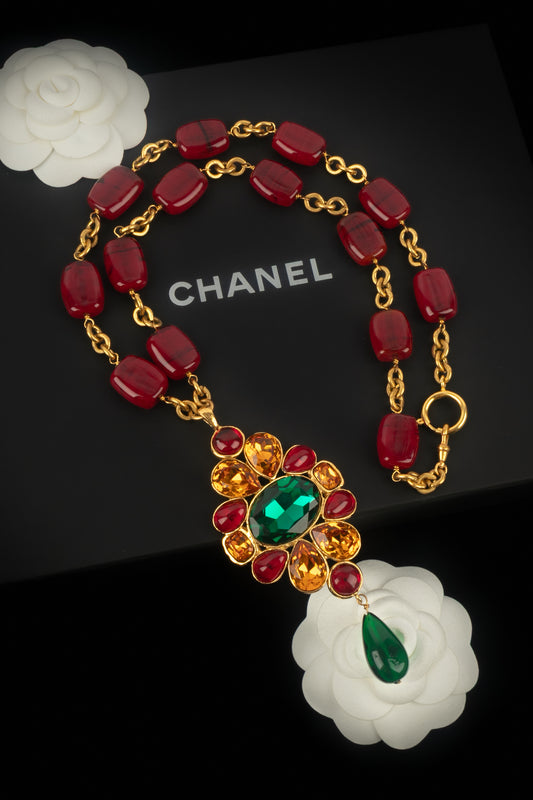 Collier pendentif Chanel 1990's