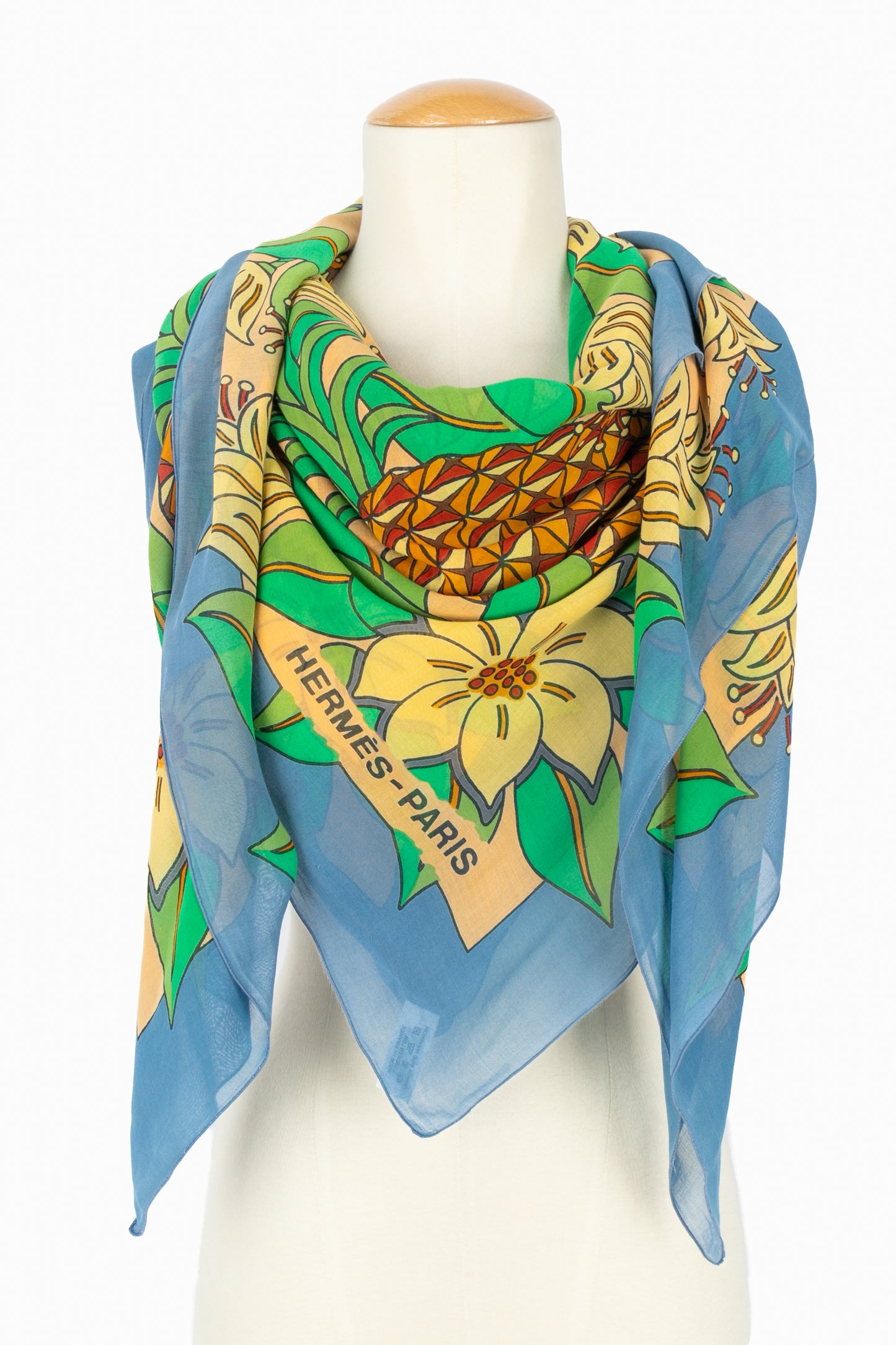 Paréo / écharpe "Ananas" Hermès 