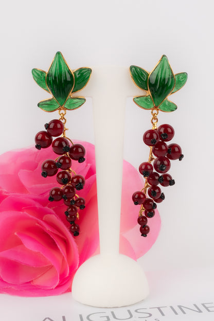 Boucles d'oreilles "groseilles" Augustine