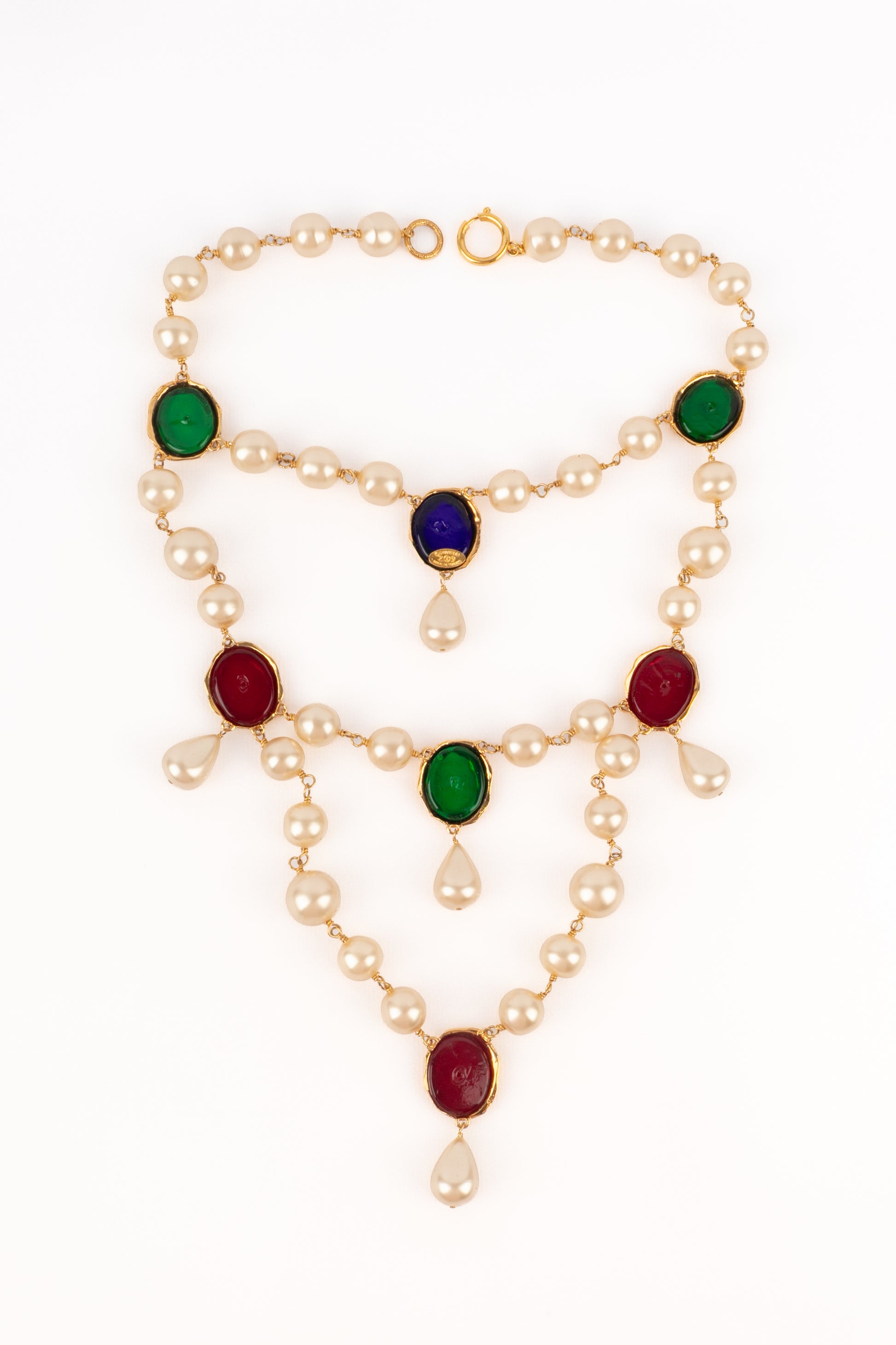 Collier plastron Chanel 1990's