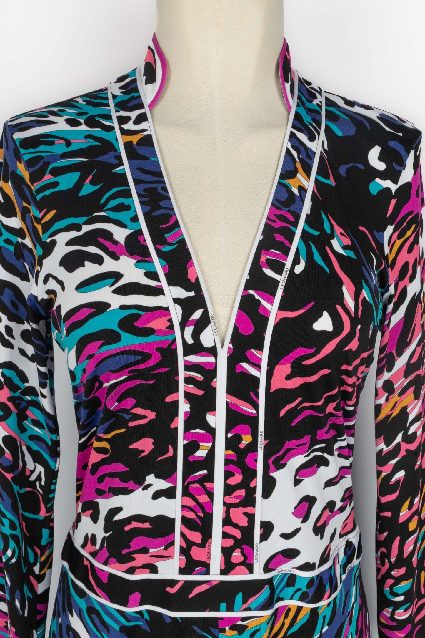 Longue robe panthère Léonard