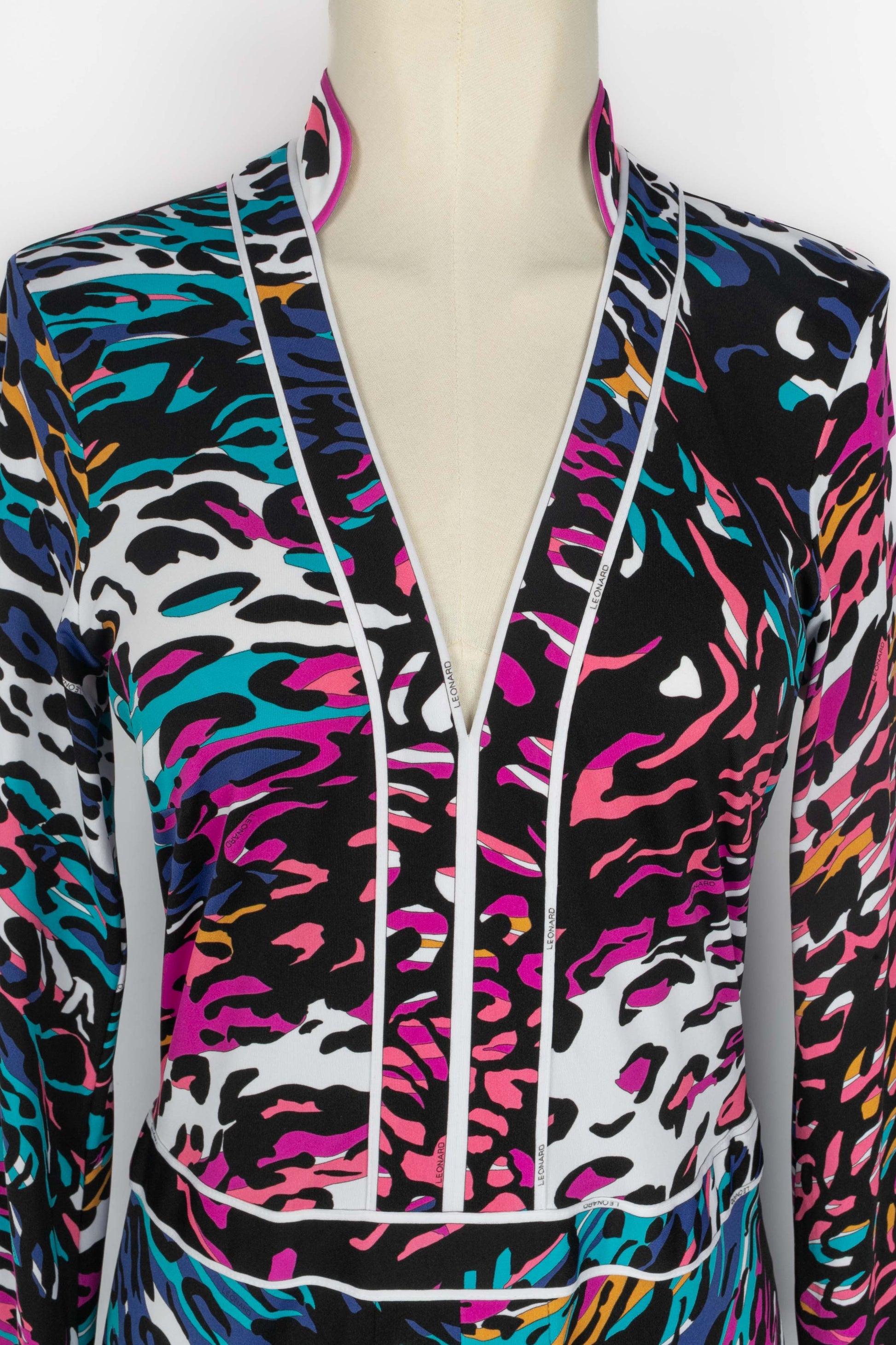 Longue robe panthère Léonard