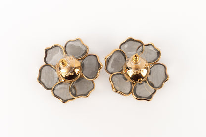 Boucles d'oreilles fleur Augustine