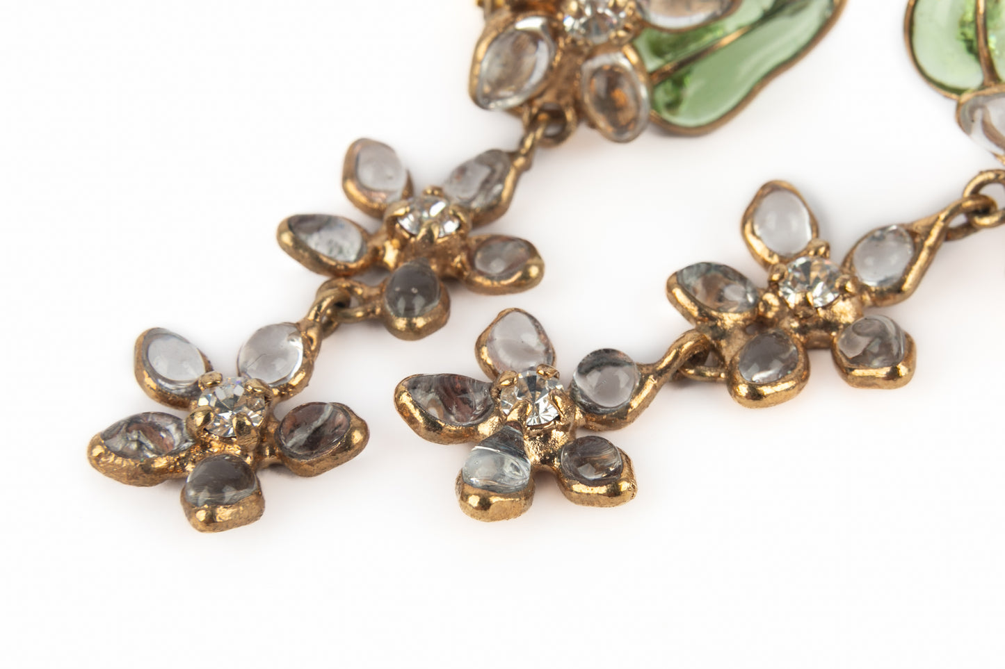 Boucles d'oreilles Gripoix ancien