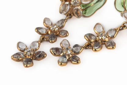 Boucles d'oreilles Gripoix ancien