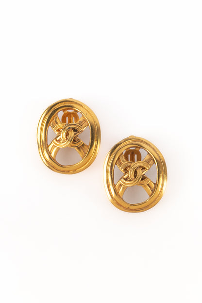Boucles d'oreilles cc Chanel 1996