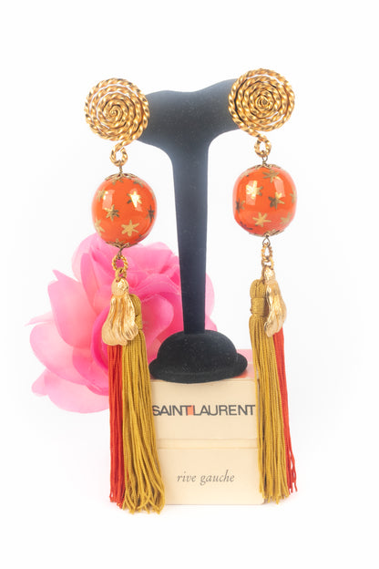 Boucles d'oreilles Yves Saint Laurent Automne 1991