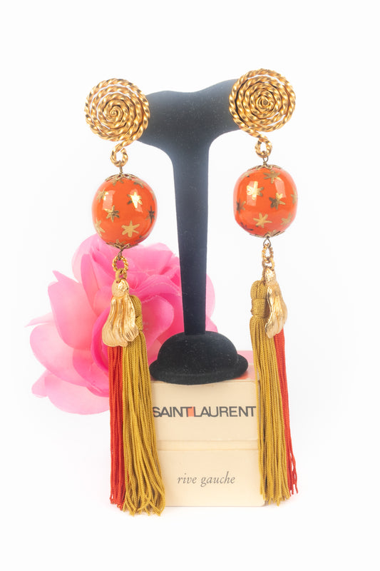 Boucles d'oreilles Yves Saint Laurent Automne 1991