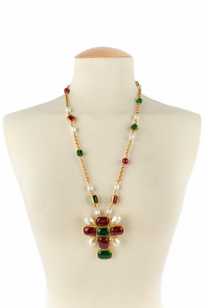 Collier croix Chanel 1994