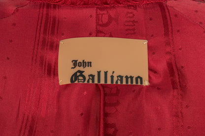 Veste rouge Galliano