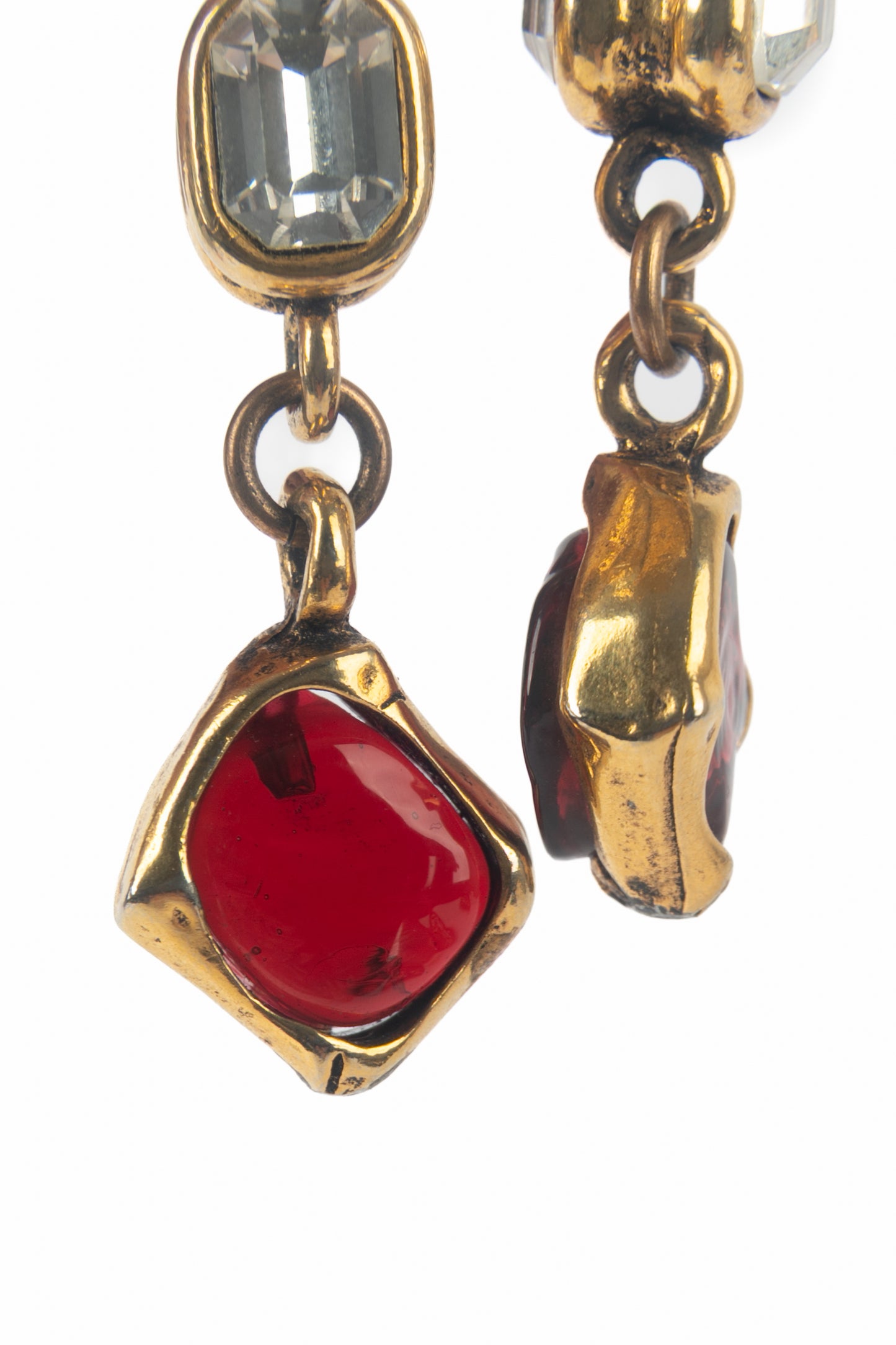 Boucles d'oreilles byzantines Chanel 1980's