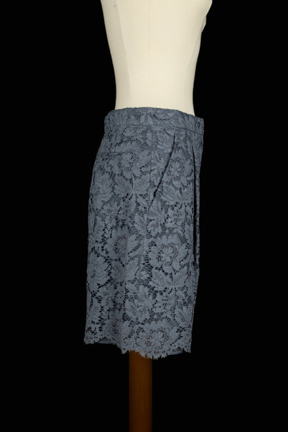 Short en dentelle bleue Valentino 