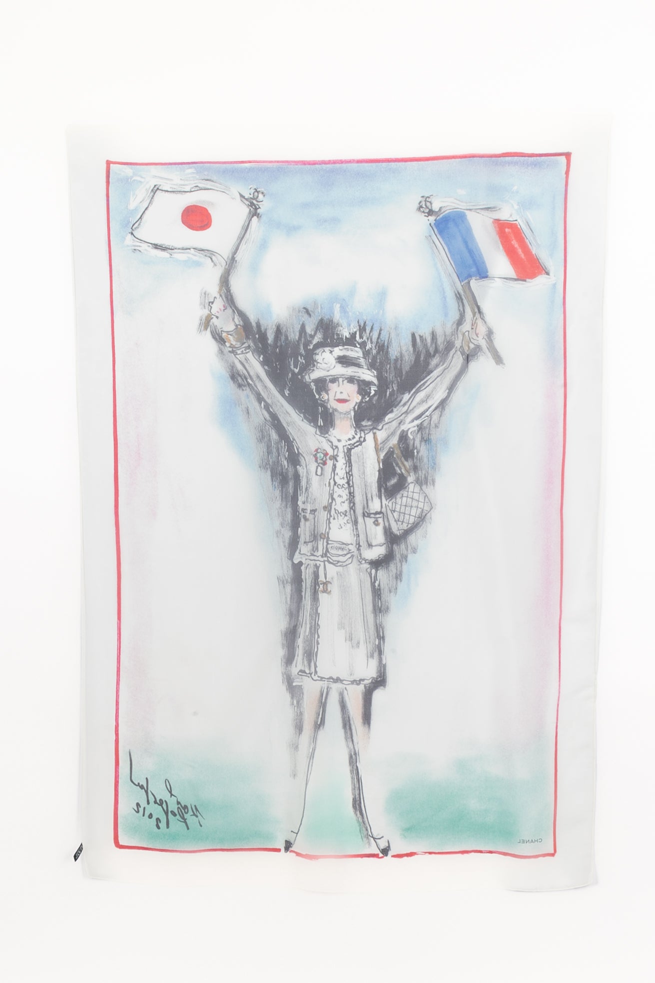 Foulard en soie Chanel