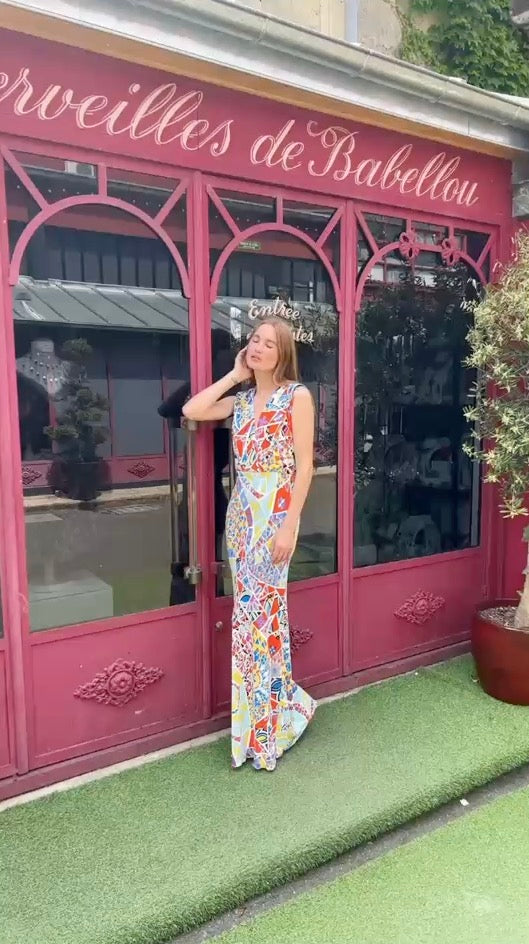 Robe mosaïque Pucci