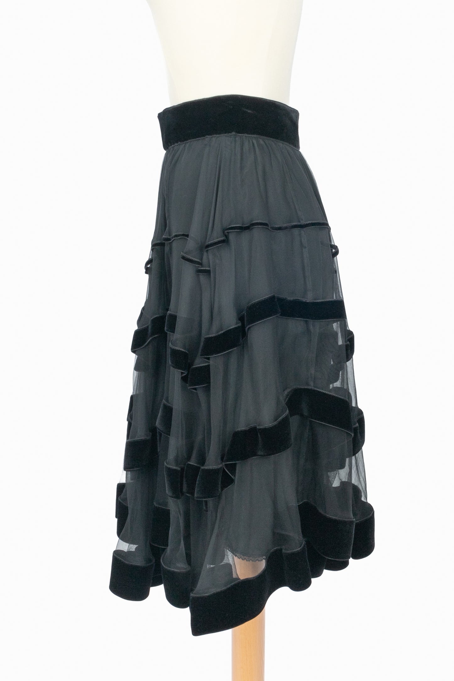 Jupe en velours Gucci