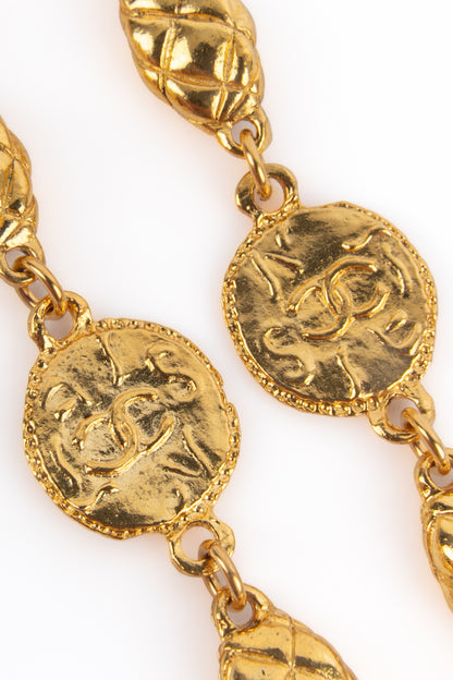 Collier doré Chanel 1985's