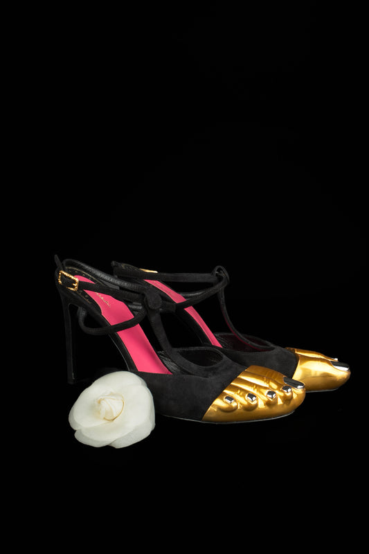 Escarpins trompe-l'oeil Schiaparelli 2023