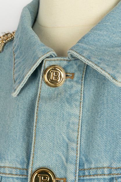 Veste en jean Balmain