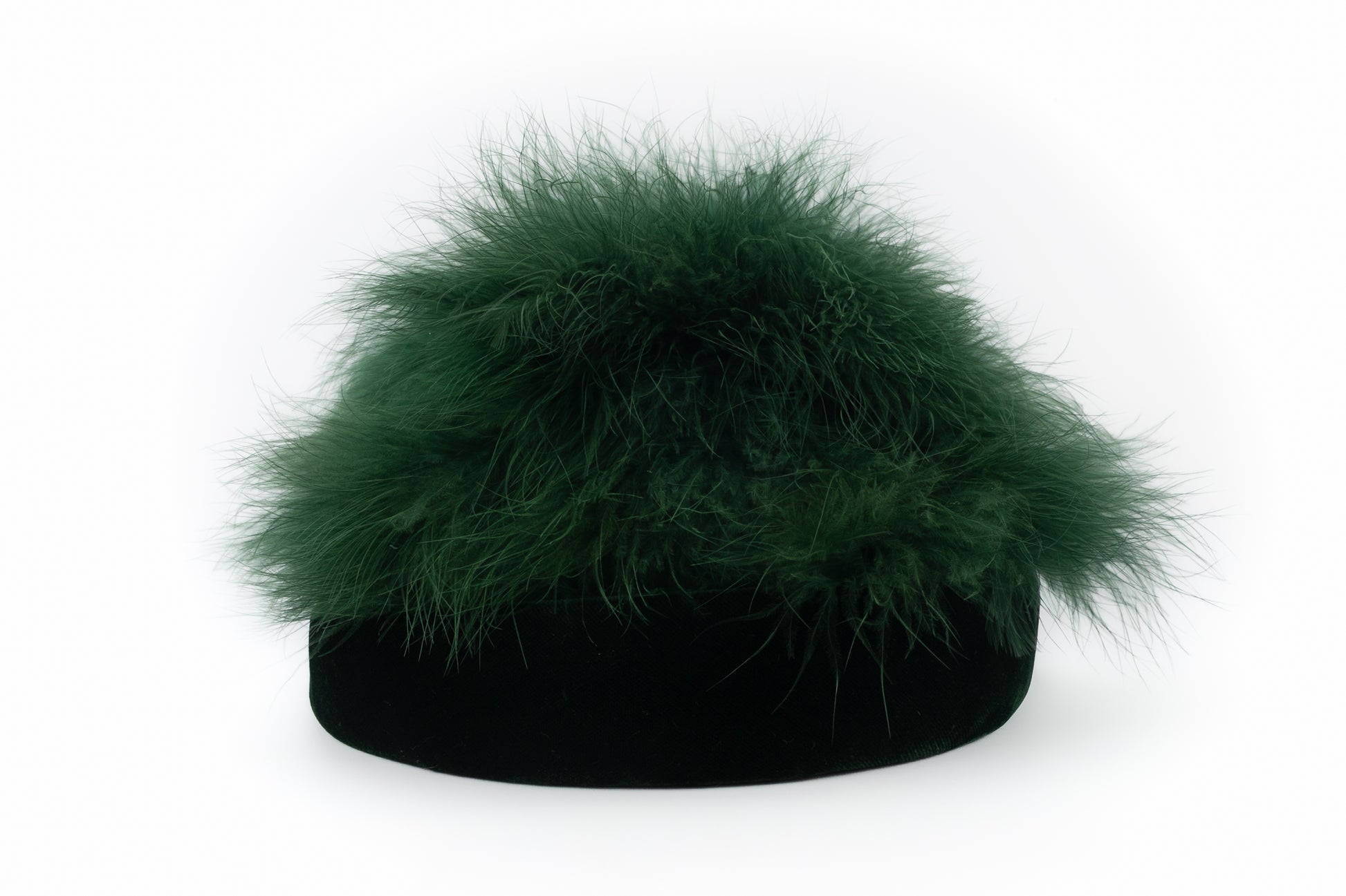 Chapeau vintage à plumes